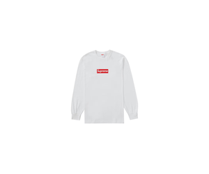 Supreme Box Logo L/S Tee White  Supreme box logo, Supreme box tee, Box  logo hoodie