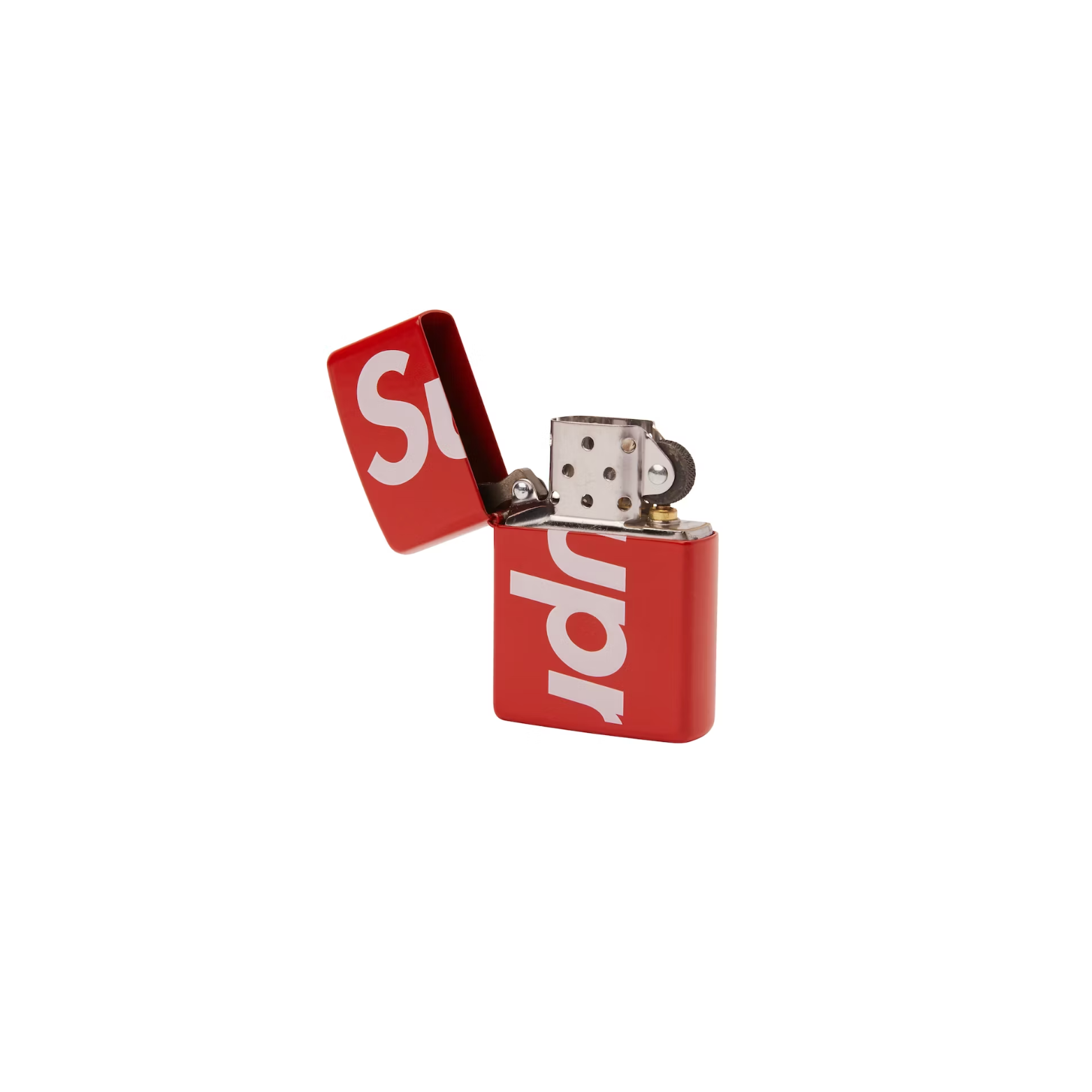 Supreme Supreme Logo Zippo Red