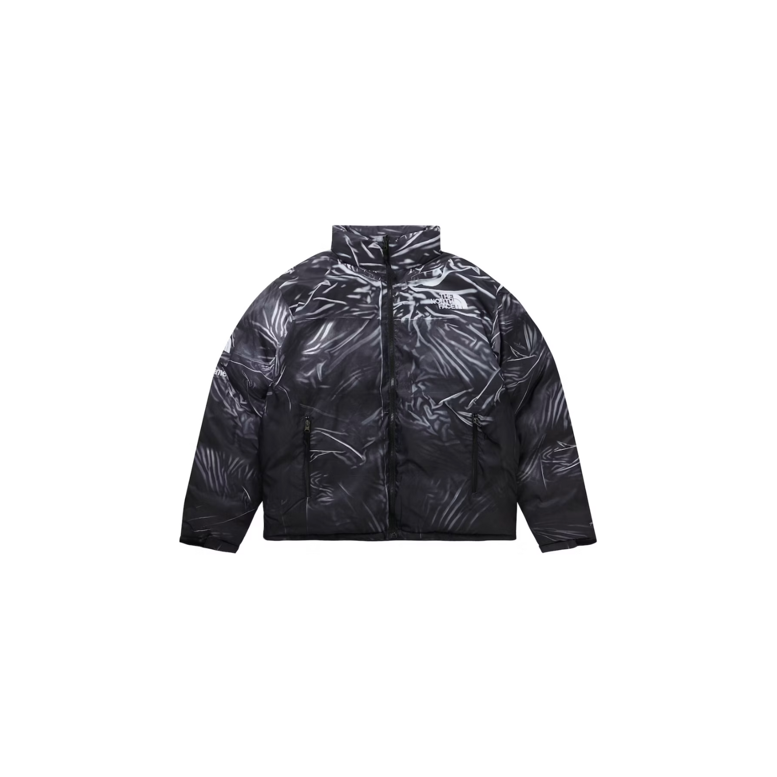 Supreme The North Face Printed Nuptse Trompe L'oeil Jacket Black