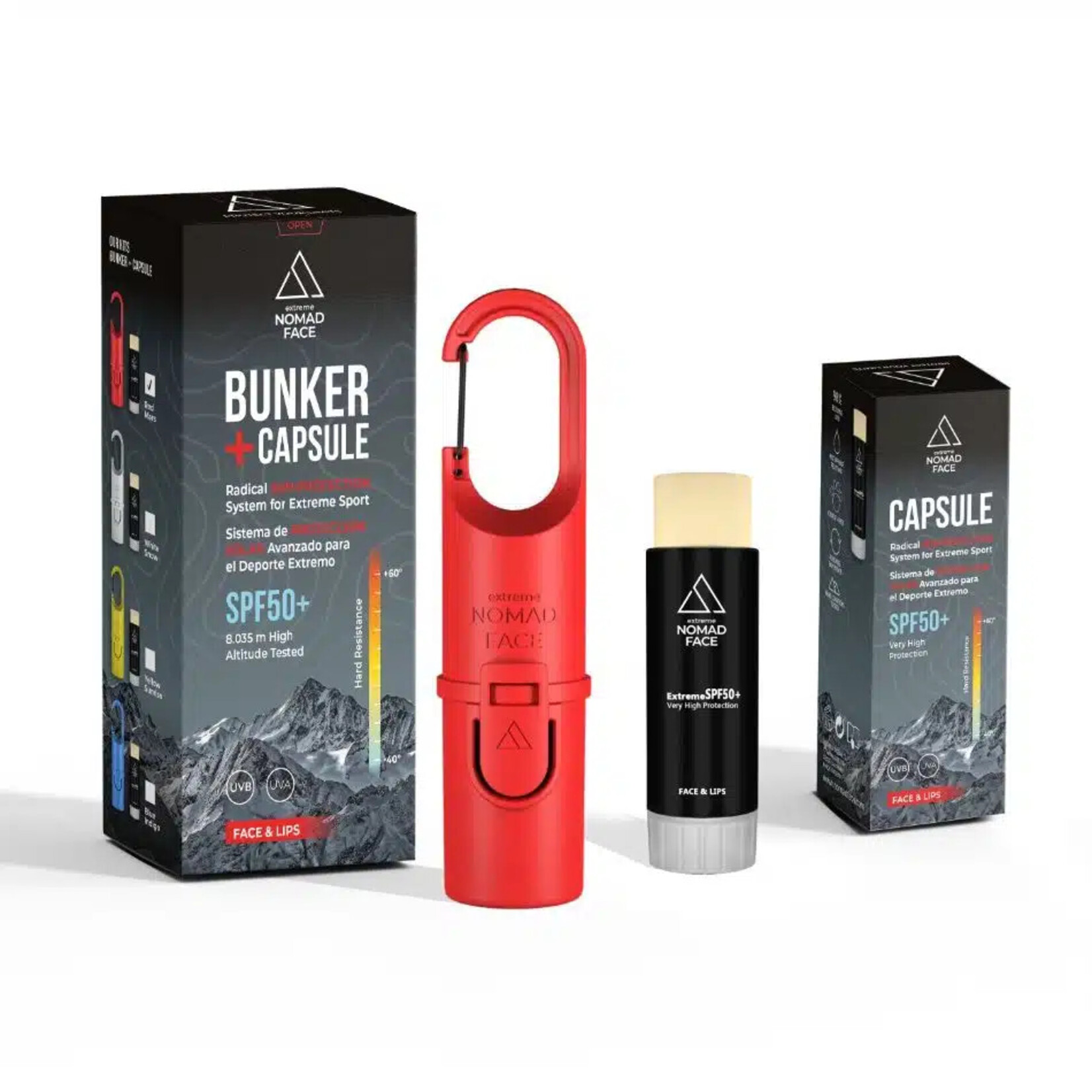 NOMAD FACE BUNKER + CAPSULE SUN PROTECT Red