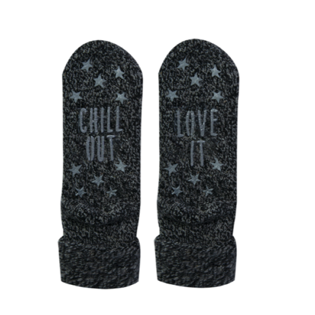 Homesocks ABS - Antraciet - chill out