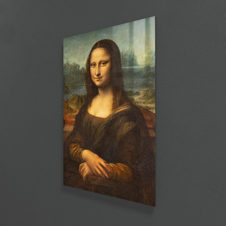 Mona Lisa on plexiglass