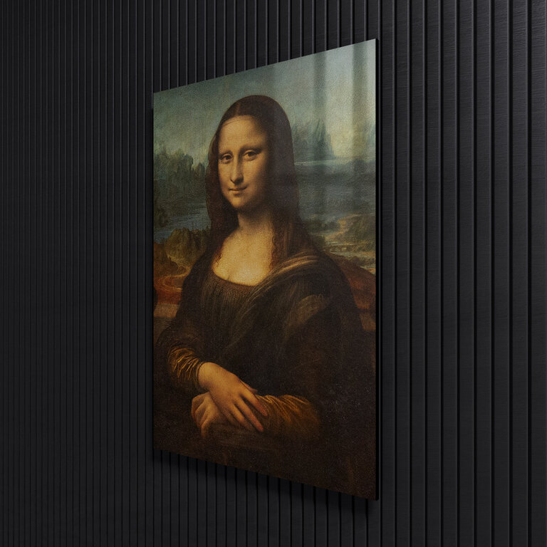 Mona Lisa on plexiglass