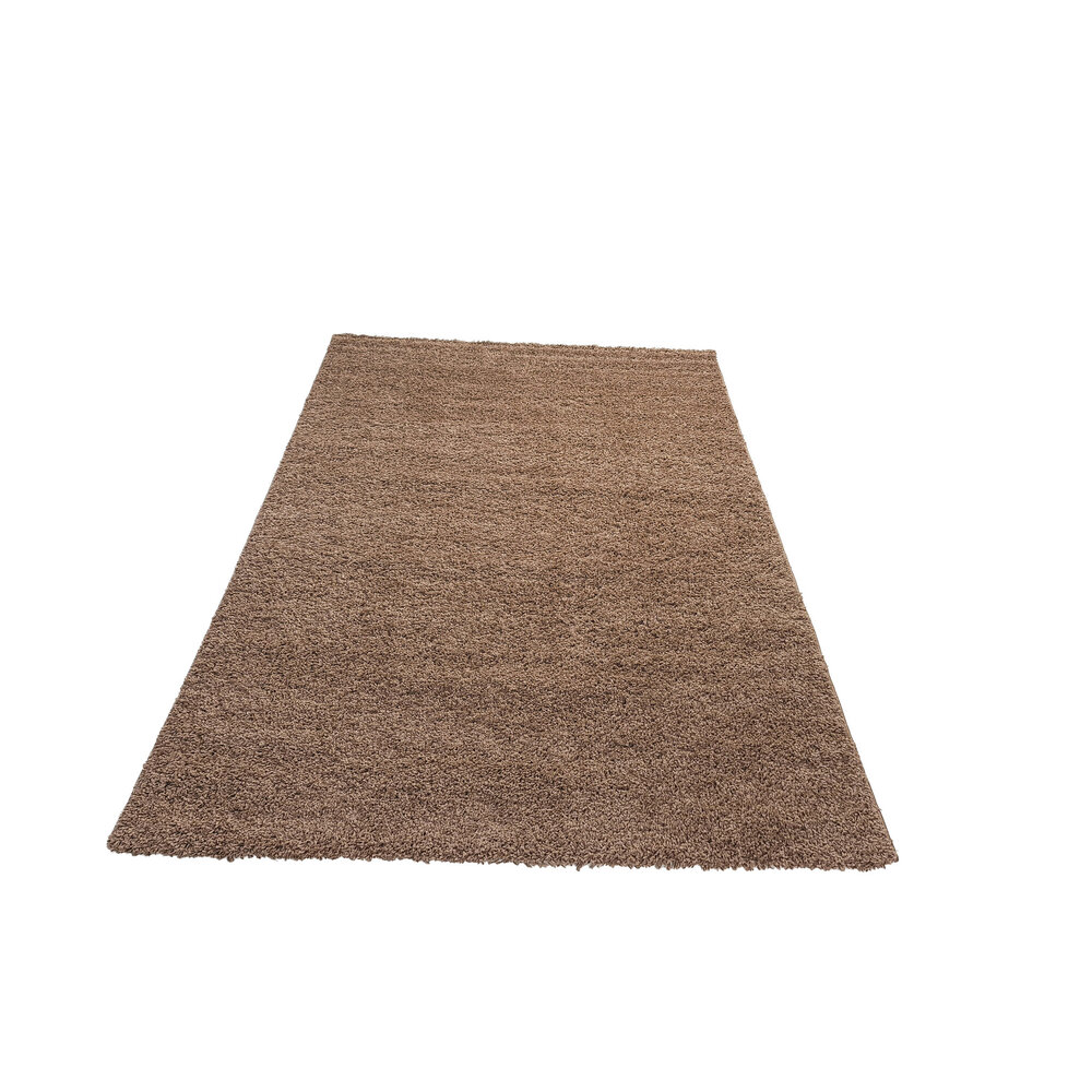 Hochflor Teppich - Candy Shaggy - Mocca - Einfarbig