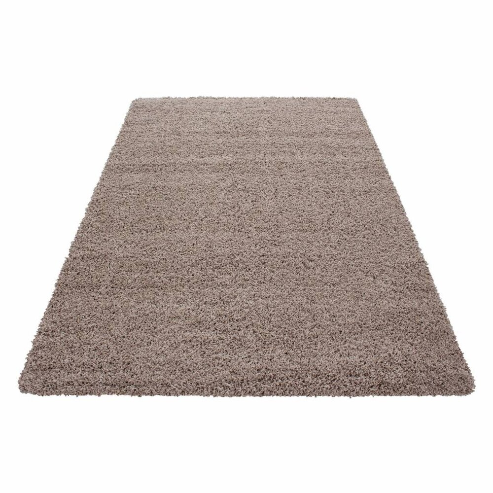 AYDR Hochflor Teppich - Plus Shaggy - Beige - 50mm Höhe