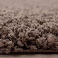 AYDR Hochflor Teppich - Plus Shaggy - Taupe - 50mm Höhe