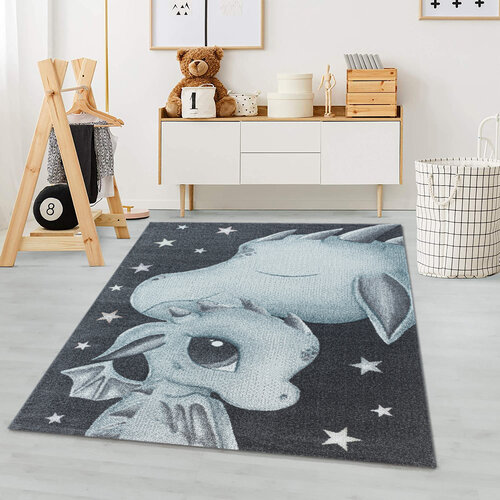 KIDS KINDERZIMMER DRACHE BLAU