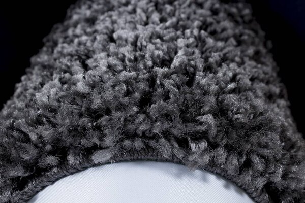 Hochflor Teppich - Candy Shaggy Bordüre Grau Hochflor Teppich - Candy Shaggy Bordüre Grau