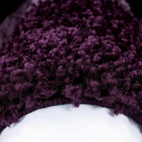 Hochflor Teppich - Candy Shaggy Bordüre Lila