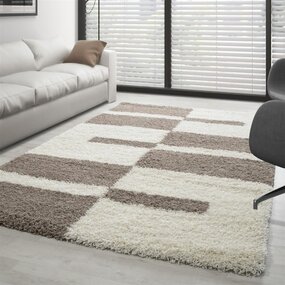 Hochflor Teppich - Manhattan Shaggy Beige Hochflor Teppich - Manhattan Shaggy Beige