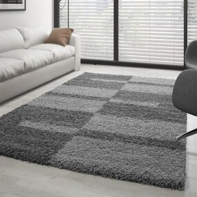 Hochflor Teppich - Manhattan Shaggy Grau Hochflor Teppich - Manhattan Shaggy Grau