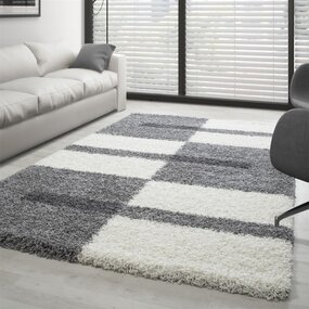 Hochflor Teppich - Manhattan Shaggy Hellgrau Hochflor Teppich - Manhattan Shaggy Hellgrau