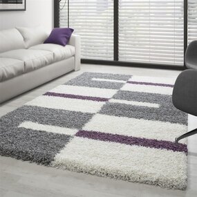 Hochflor Teppich - Manhattan Shaggy Lila Hochflor Teppich - Manhattan Shaggy Lila