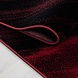 Moderner Teppich - Torino Wave Rot/Schwarz Moderner Teppich - Torino Wave Rot/Schwarz