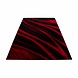 Moderner Teppich - Torino Wave Rot/Schwarz Moderner Teppich - Torino Wave Rot/Schwarz