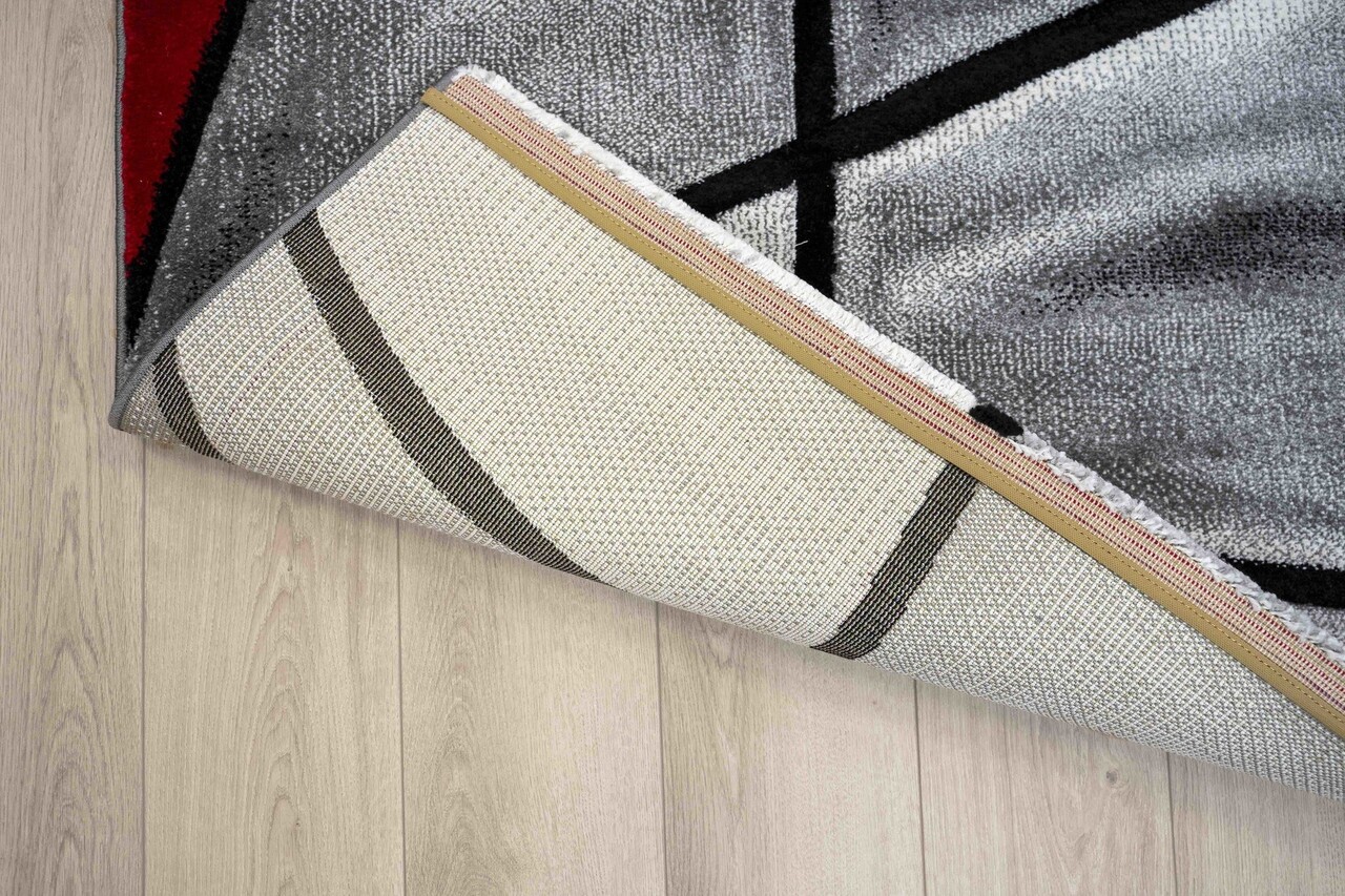 Kristal - Modern Teppich - Rot Kristal - Modern Teppich - Rot