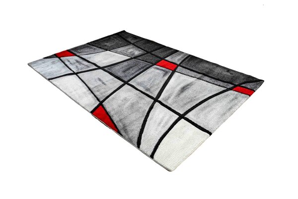 Kristal - Modern Teppich - Rot Kristal - Modern Teppich - Rot