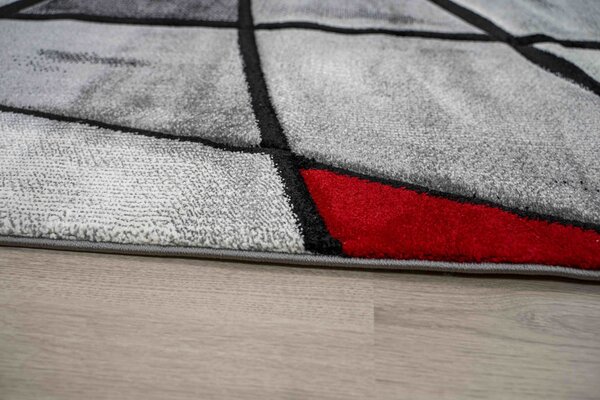 Kristal - Modern Teppich - Rot Kristal - Modern Teppich - Rot