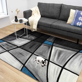 Kristal - Modern Teppich - Blau Kristal - Modern Teppich - Blau