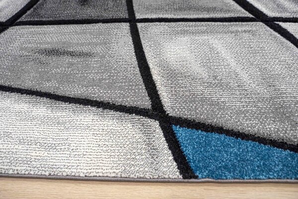 Kristal - Modern Teppich - Blau Kristal - Modern Teppich - Blau