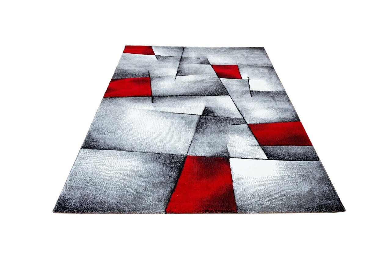 Kristal - Modern Teppich - Rot