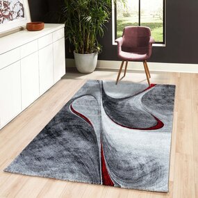 Kristal - Modern Teppich - Rot Kristal - Modern Teppich - Rot