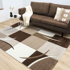 Kristal - Modern Teppich - Braun Kristal - Modern Teppich - Braun