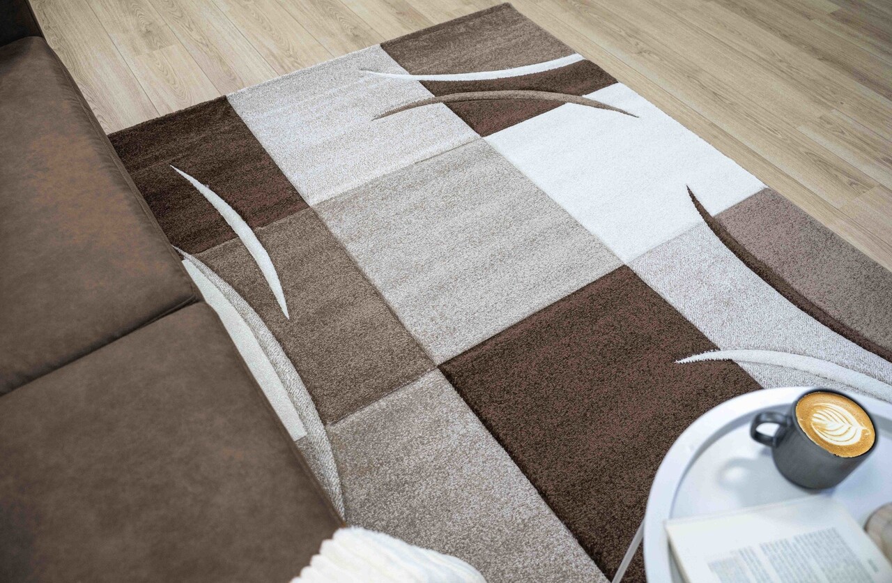 Kristal - Modern Teppich - Braun Kristal - Modern Teppich - Braun