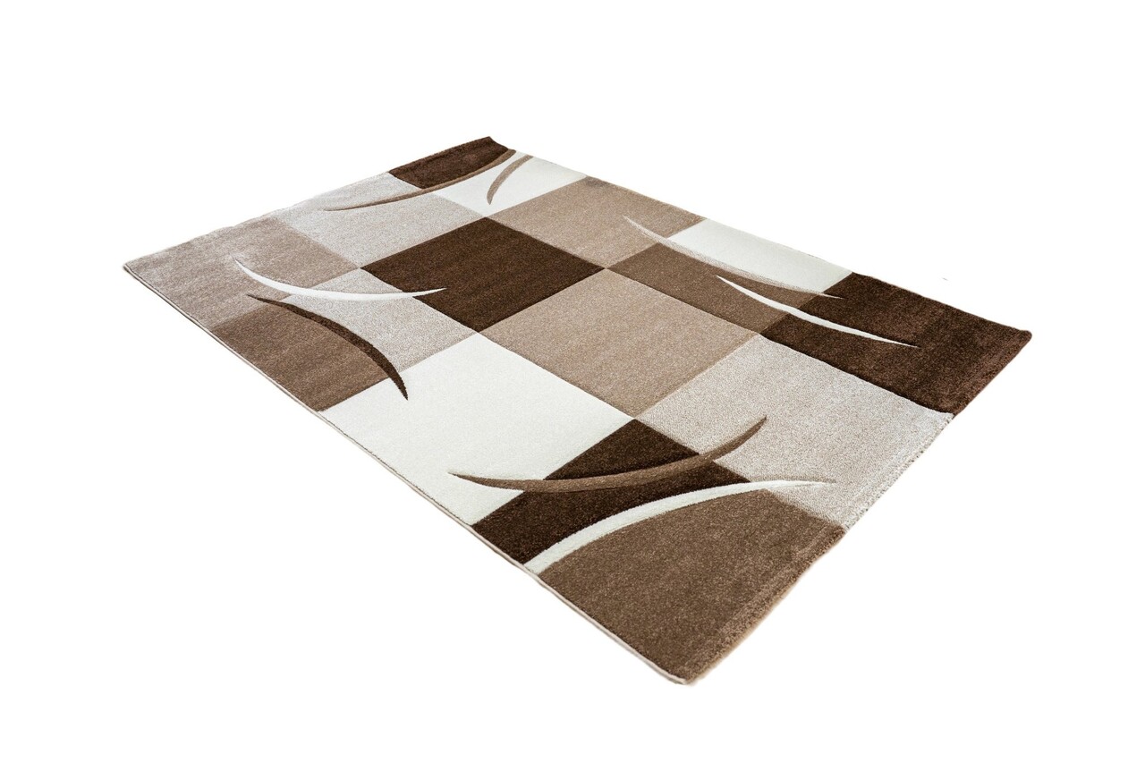 Kristal - Modern Teppich - Braun Kristal - Modern Teppich - Braun