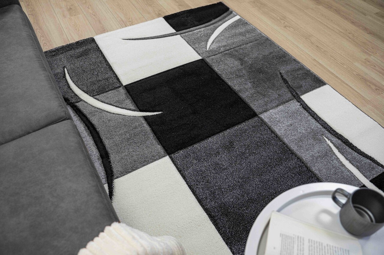 Kristal - Modern Teppich - Grau Kristal - Modern Teppich - Grau