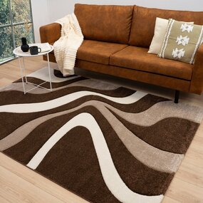 Kristal - Modern Teppich - Braun Kristal - Modern Teppich - Braun