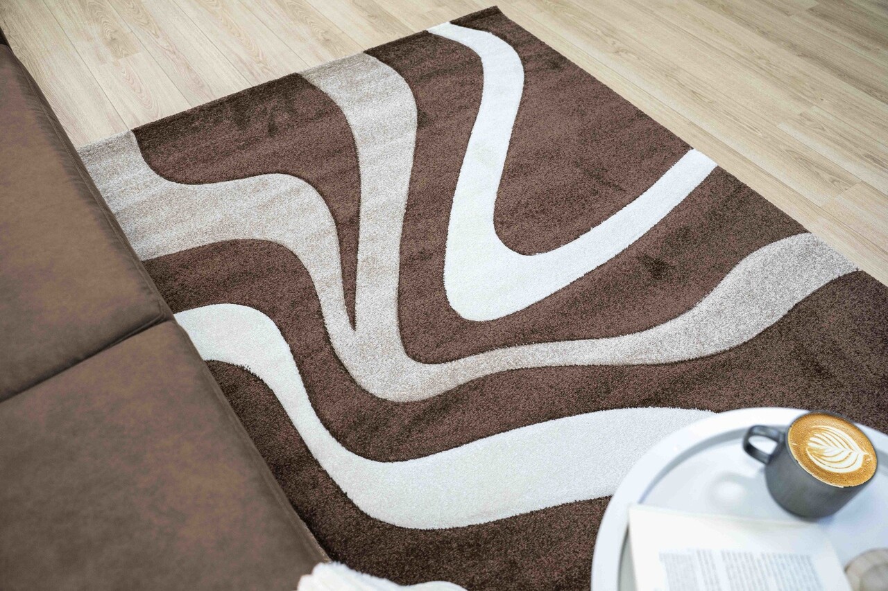 Kristal - Modern Teppich - Braun Kristal - Modern Teppich - Braun