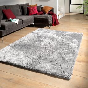Hochflor Teppich - Curacao Silber Hochflor Teppich - Curacao Silber