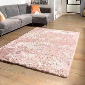 Hochflor Teppich - Curacao Rosa Hochflor Teppich - Curacao Rosa