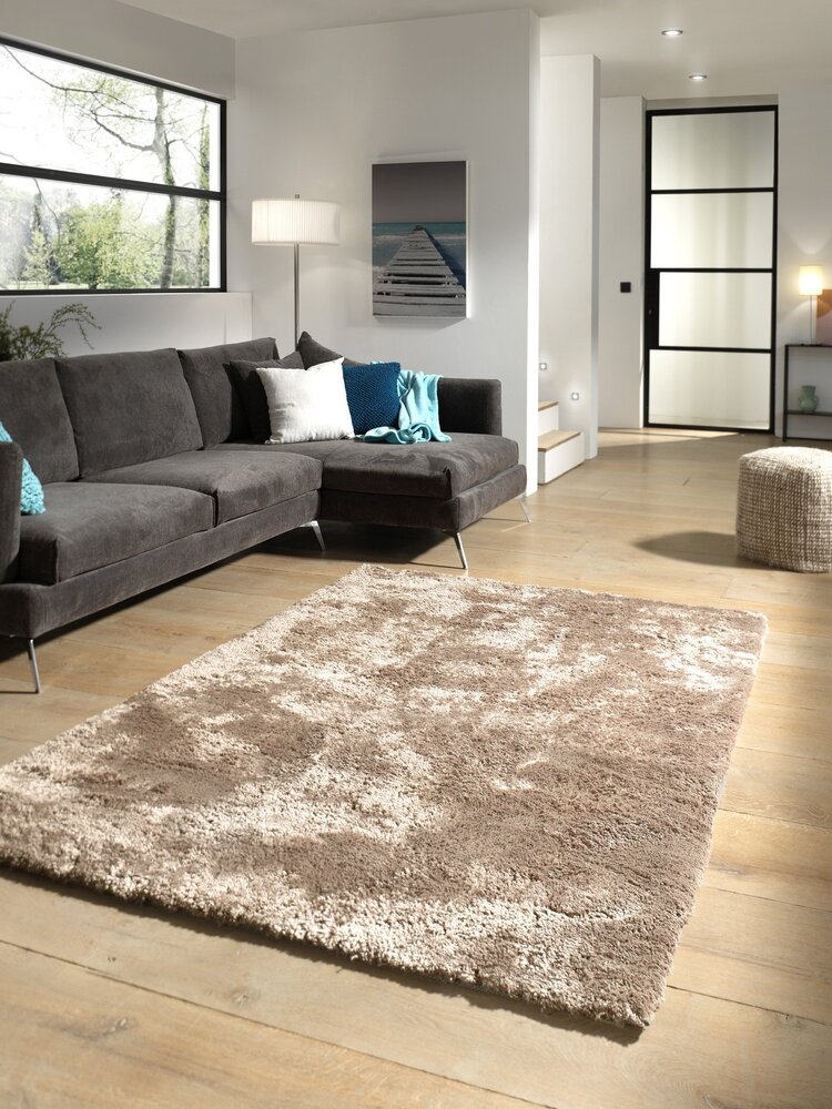 Hochflor Teppich - Curacao Taupe Hochflor Teppich - Curacao Taupe