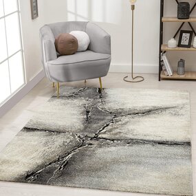 Teppich Modern - Maratta Struktur Grau/Beige Teppich Modern - Maratta Struktur Grau/Beige