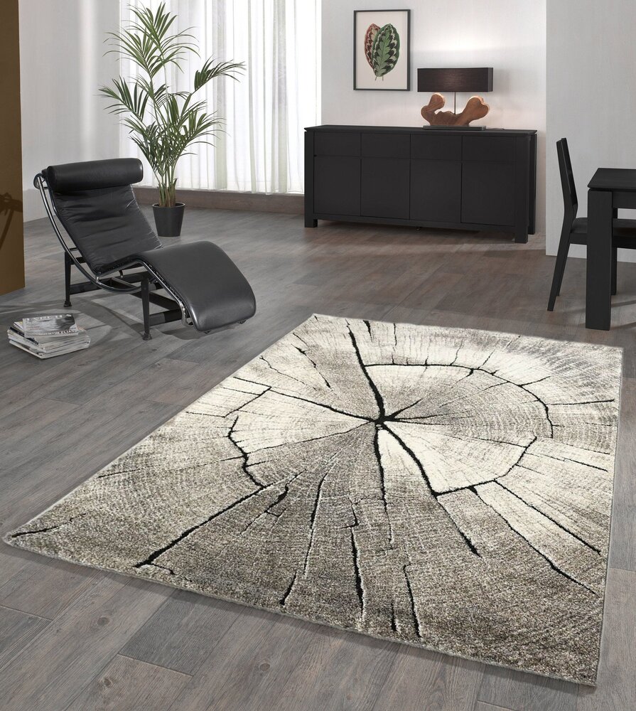 Teppich Modern - Maratta Baumstamm Beige/Grau