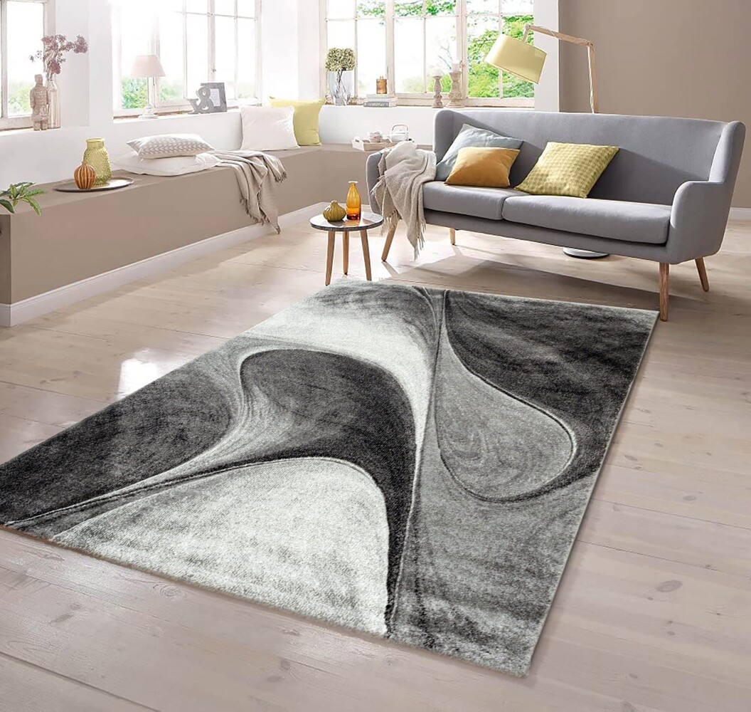 Kristal Modern Grau Teppich Kristal Modern Grau Teppich