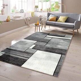 Teppich Modern - Kristal Cubes Grau Teppich Modern - Kristal Cubes Grau