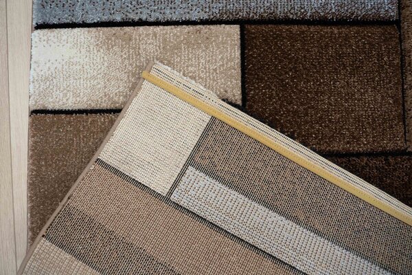 Teppich Modern - Kristal Braun/Grau Teppich Modern - Kristal Braun/Grau