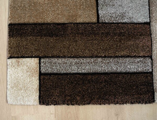 Teppich Modern - Kristal Braun/Grau Teppich Modern - Kristal Braun/Grau