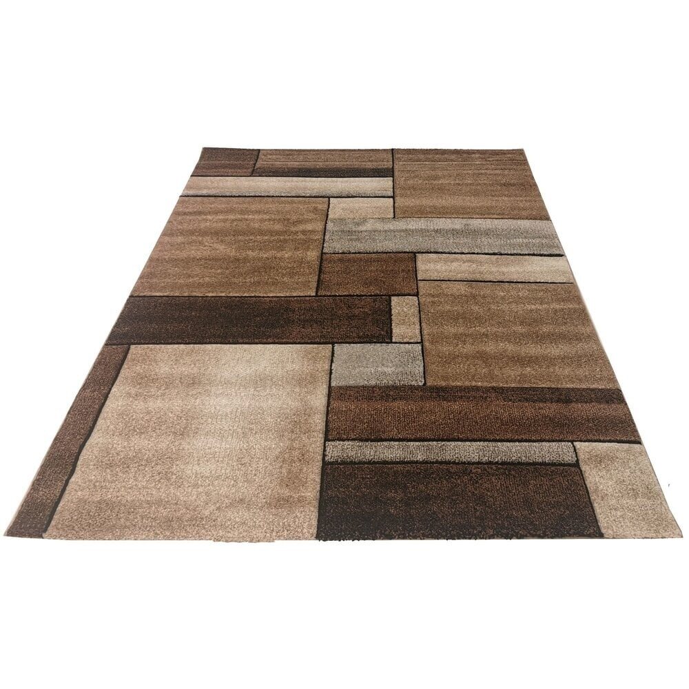 Teppich Modern - Kristal Braun/Grau Teppich Modern - Kristal Braun/Grau