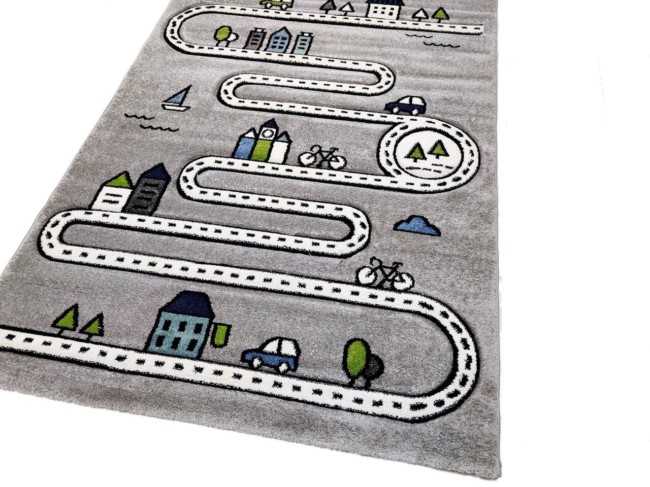 Kinderteppich City Grau Kinderteppich City Grau