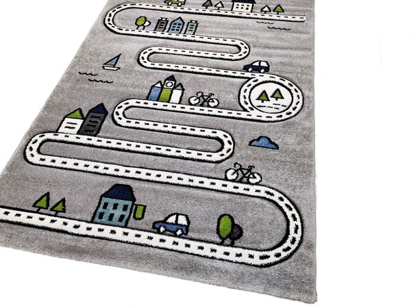 Kinderteppich City Grau Kinderteppich City Grau