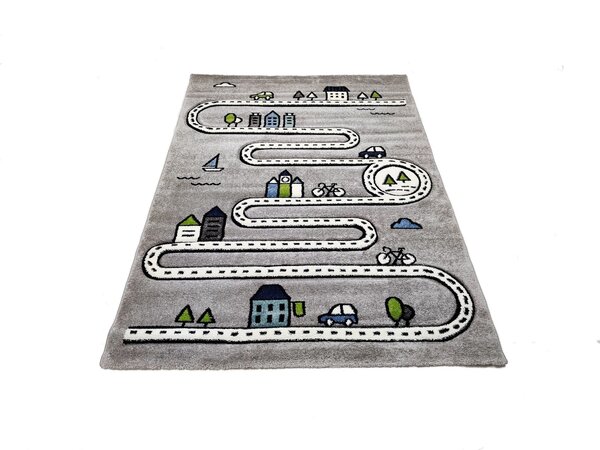 Kinderteppich City Grau Kinderteppich City Grau