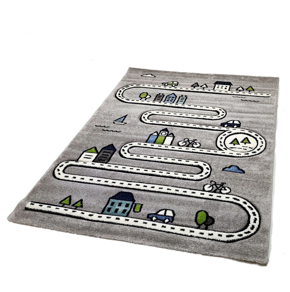 Kinderteppich City Grau Kinderteppich City Grau