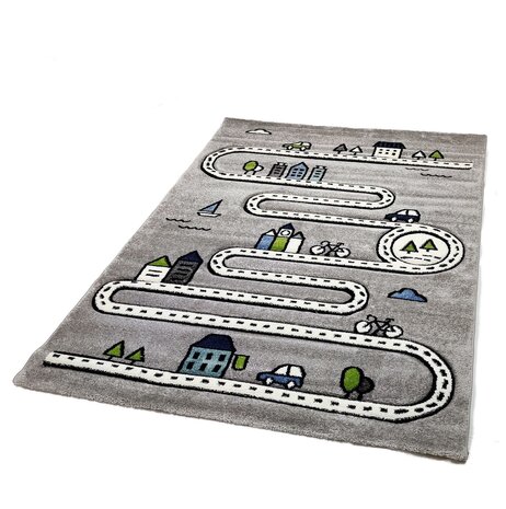 Kinderteppich City Grau Kinderteppich City Grau