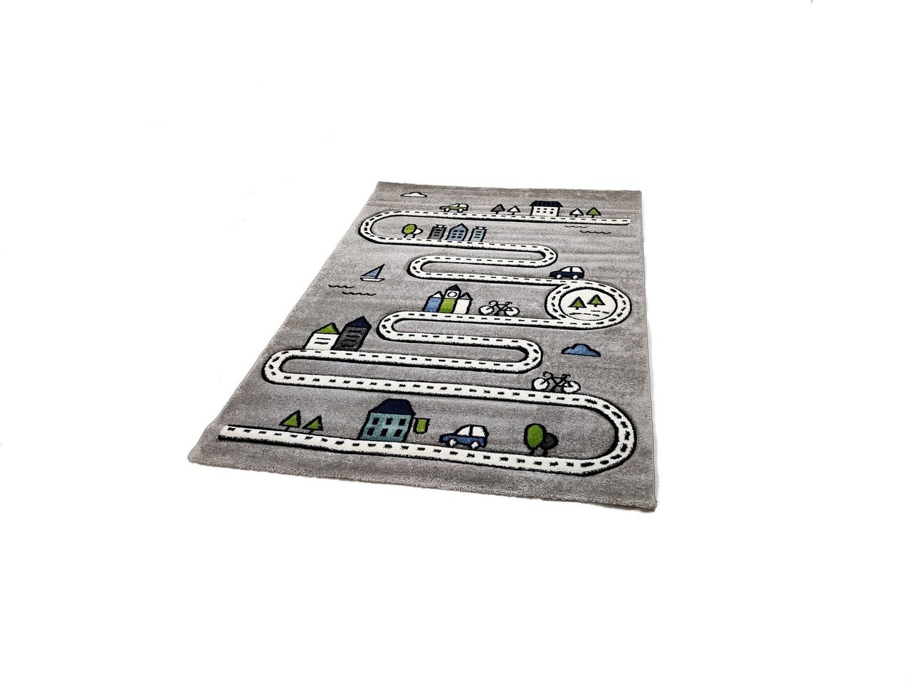 Kinderteppich City Grau Kinderteppich City Grau