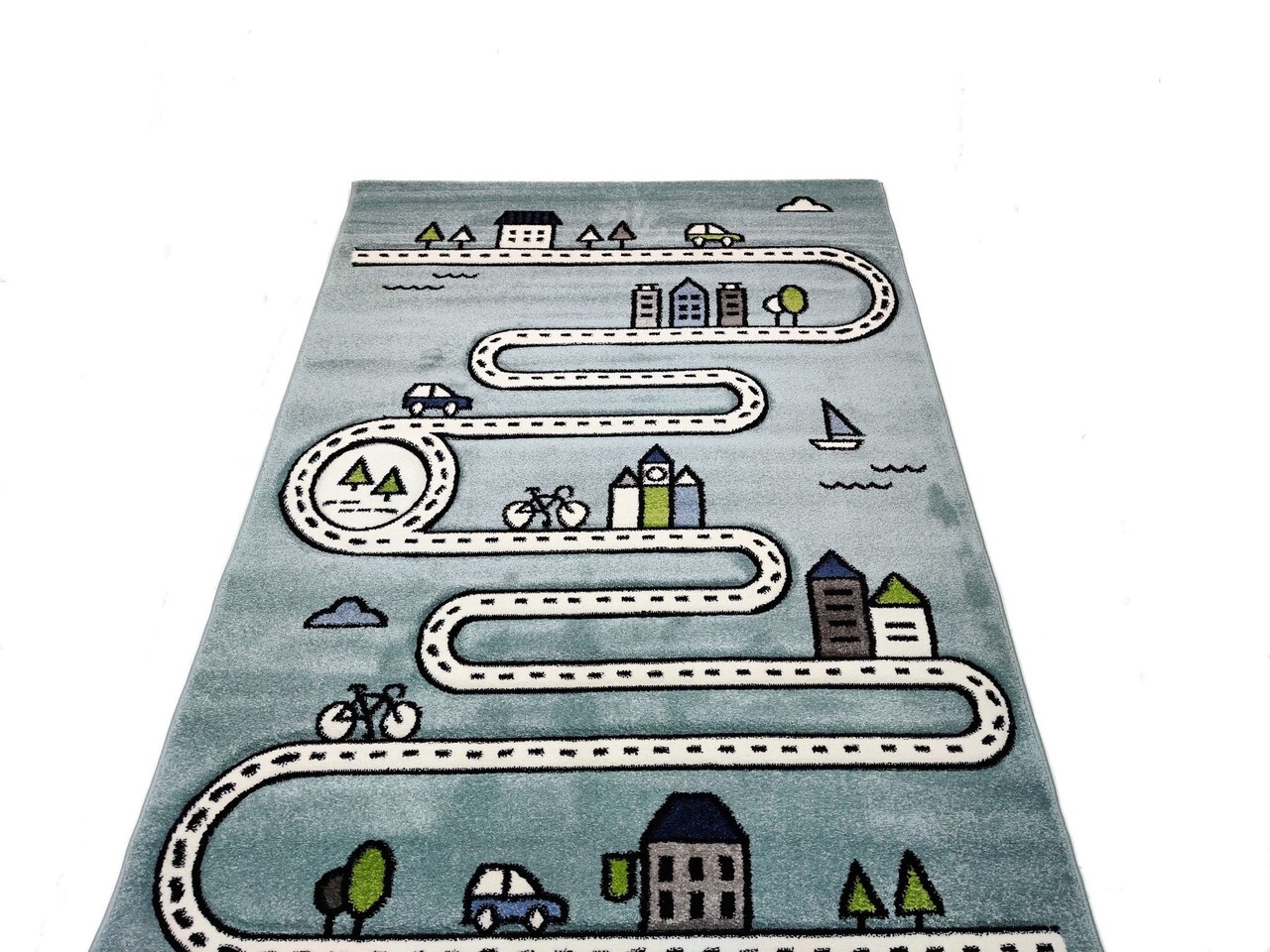 Kinderteppich City Blau Kinderteppich City Blau