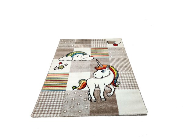 Kinderteppich Einhorn Beige Kinderteppich Einhorn Beige